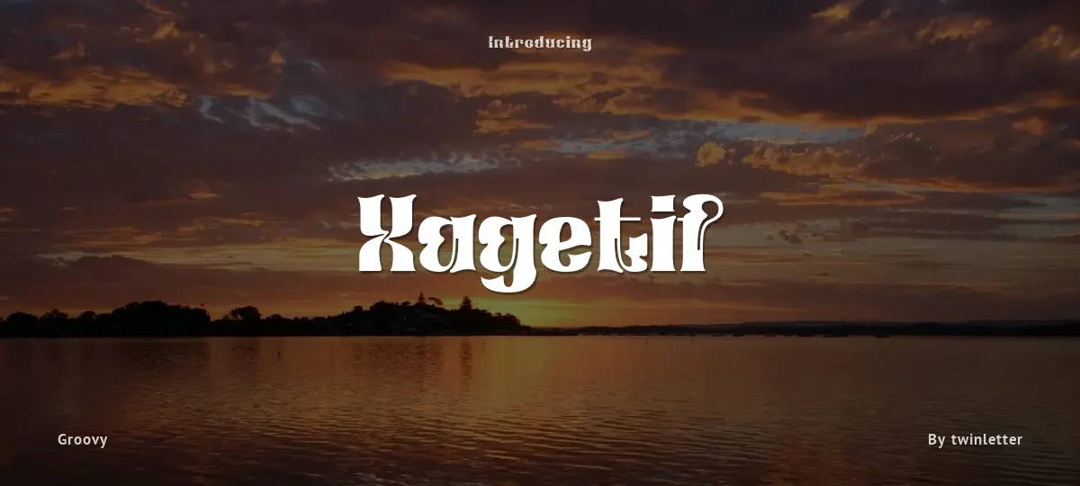 Xagetif font preview