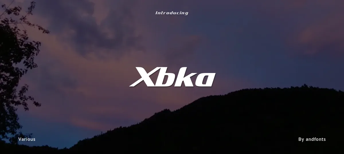 Xbka font preview