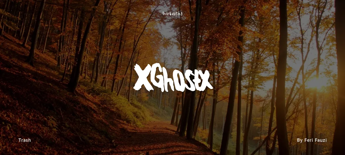 XGhostx font preview