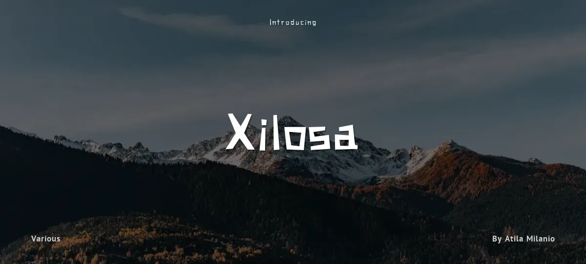 Xilosa font preview