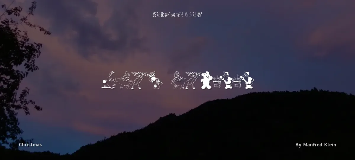 Xmas Batzz font preview