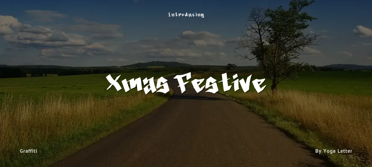 Xmas Festive font preview