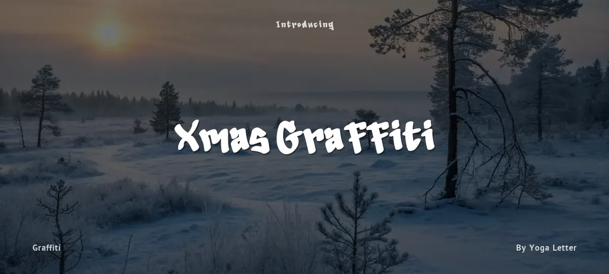Xmas Graffiti font preview