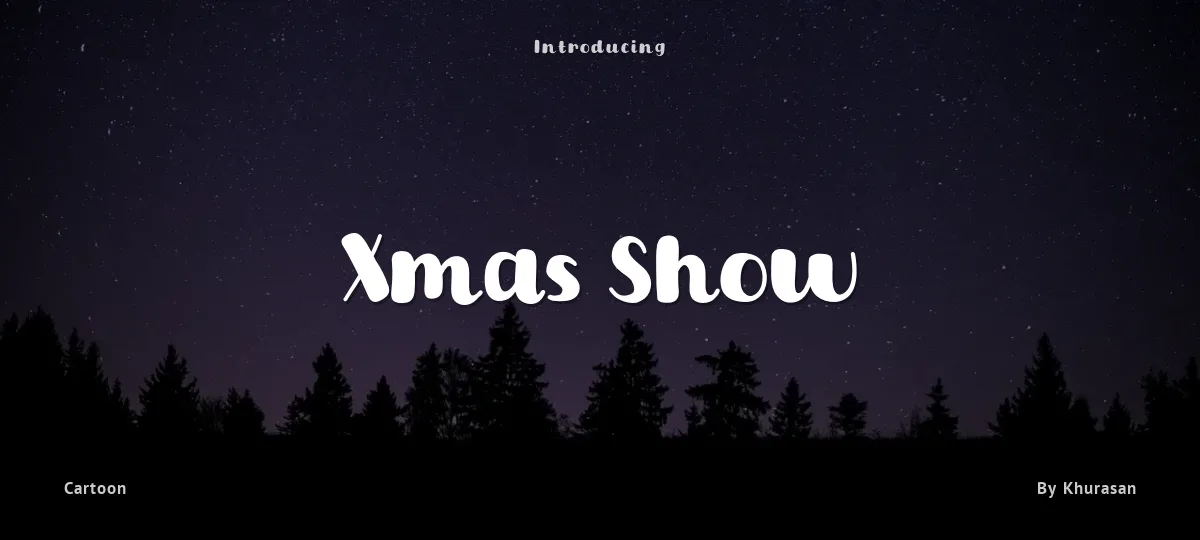 Xmas Show font preview