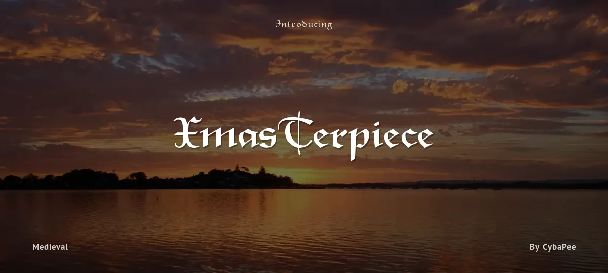 XmasTerpiece font preview