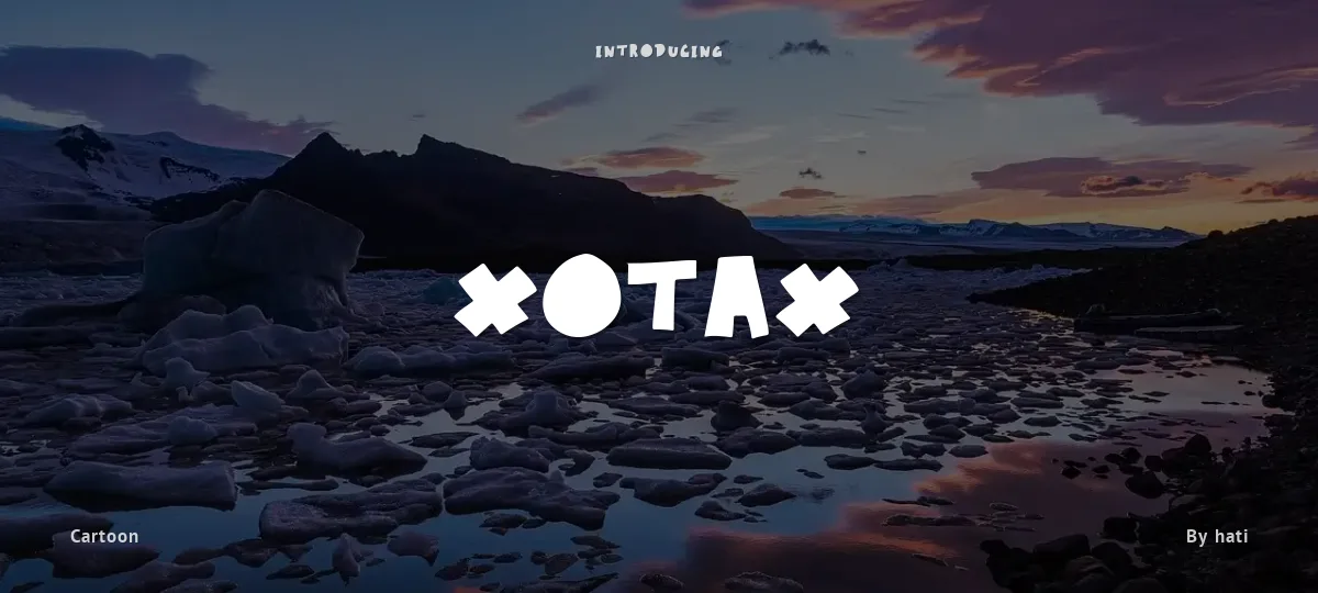 Xotax font preview