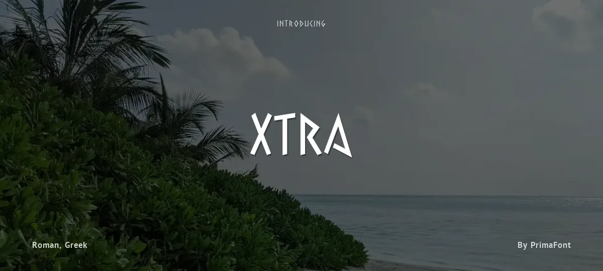 Xtra font preview