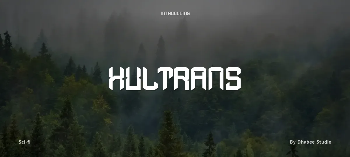 Xultrans font preview