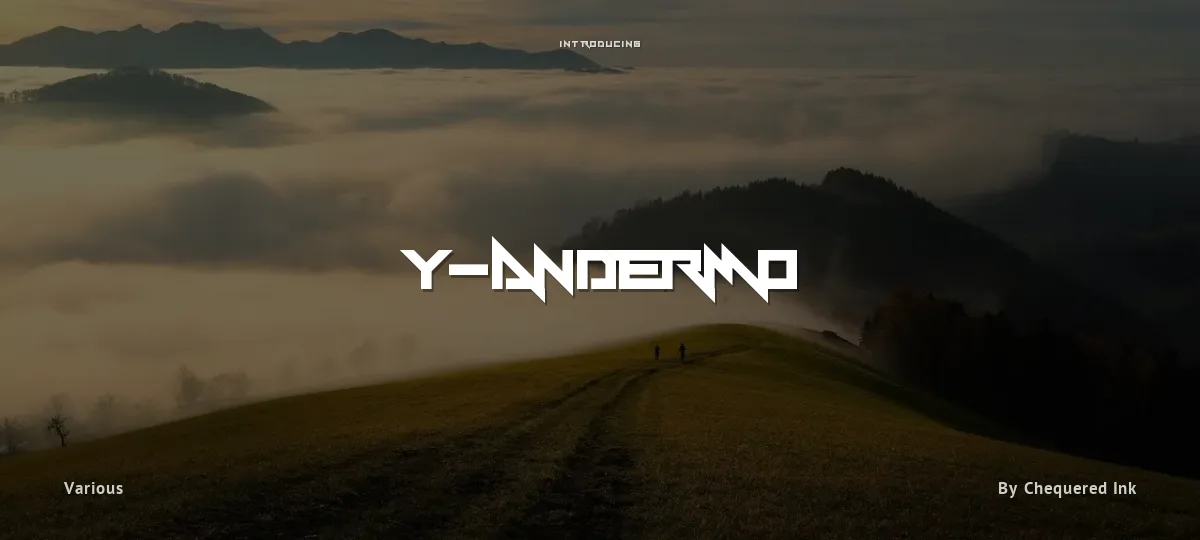 Y-Andermo font preview