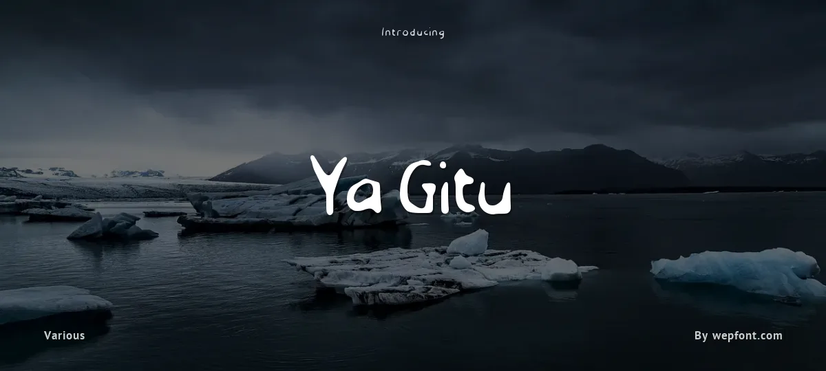 Ya Gitu font preview