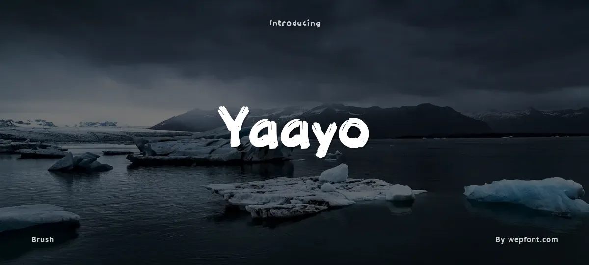 Yaayo font preview