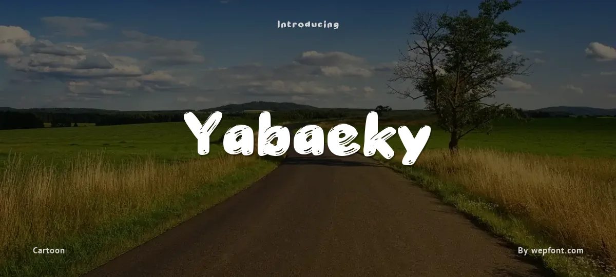 Yabaeky font preview