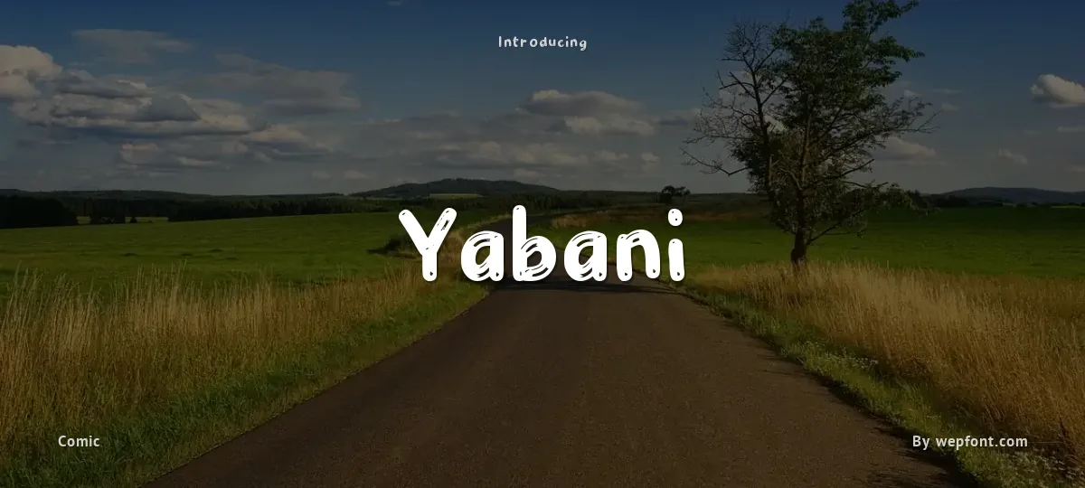 Yabani font preview