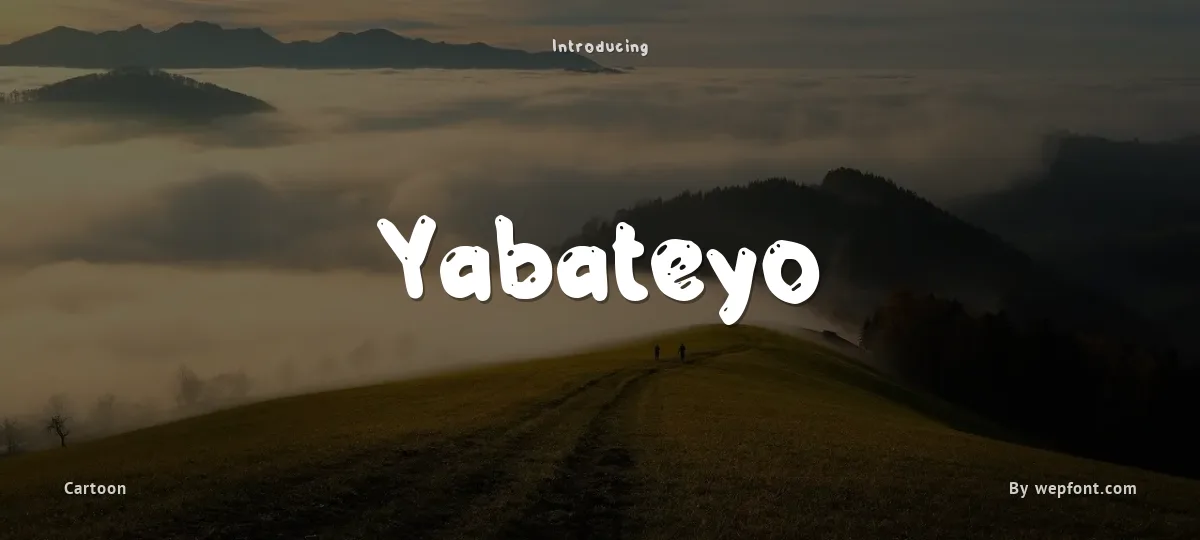 Yabateyo font preview