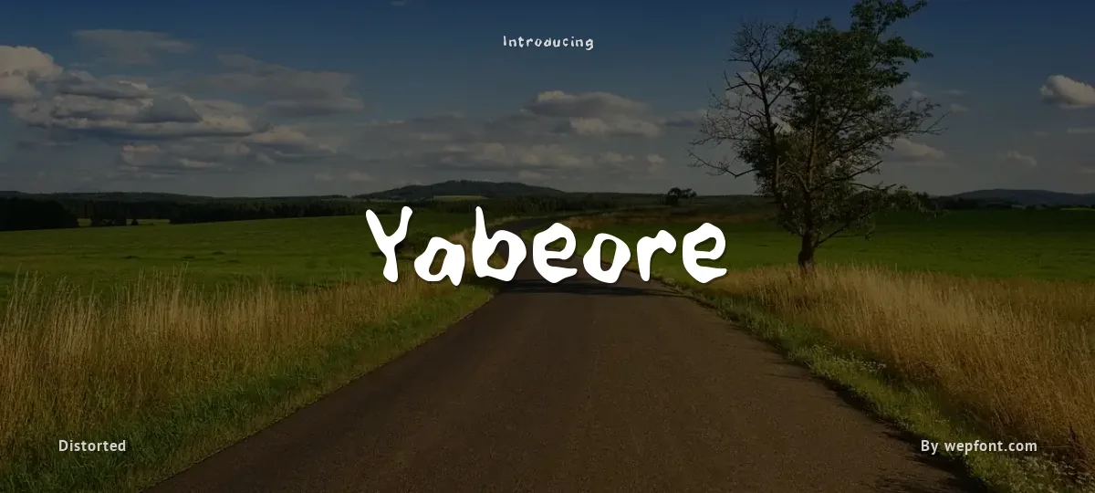 Yabeore font preview