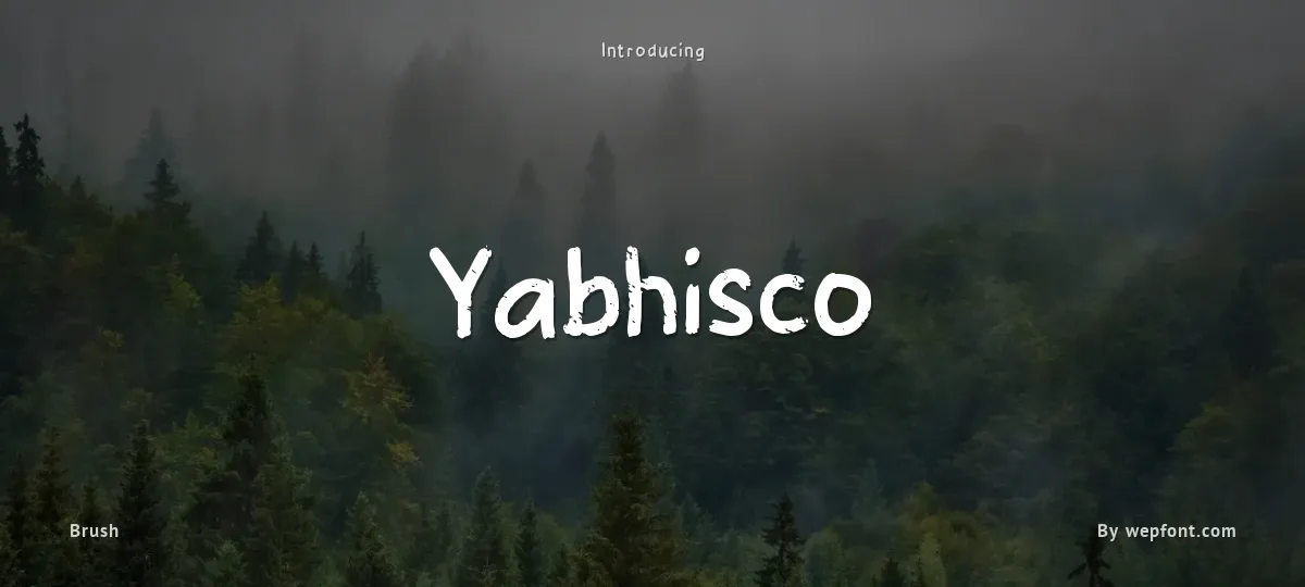 Yabhisco font preview