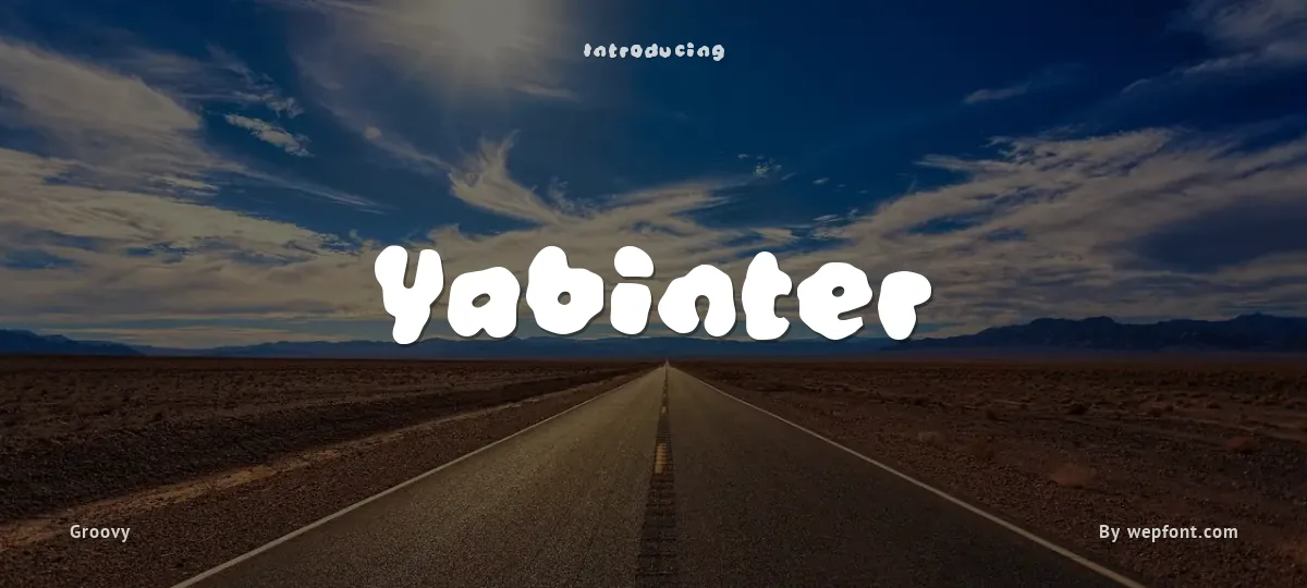 Yabinter font preview