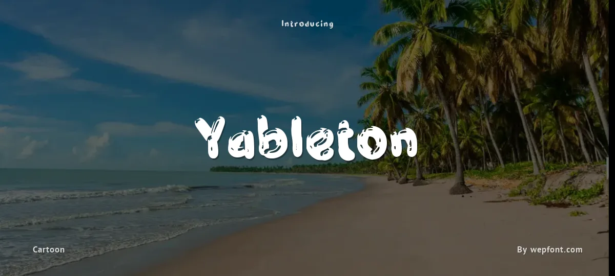 Yableton font preview