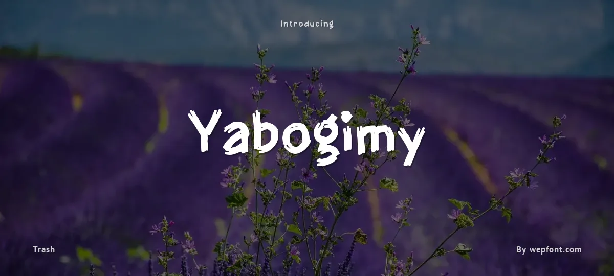 Yabogimy font preview