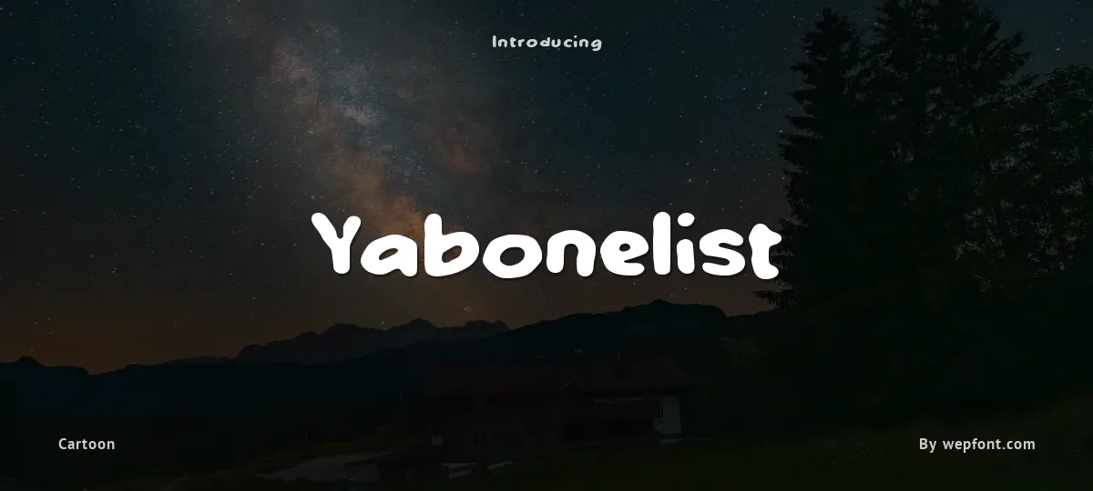 Yabonelist font preview