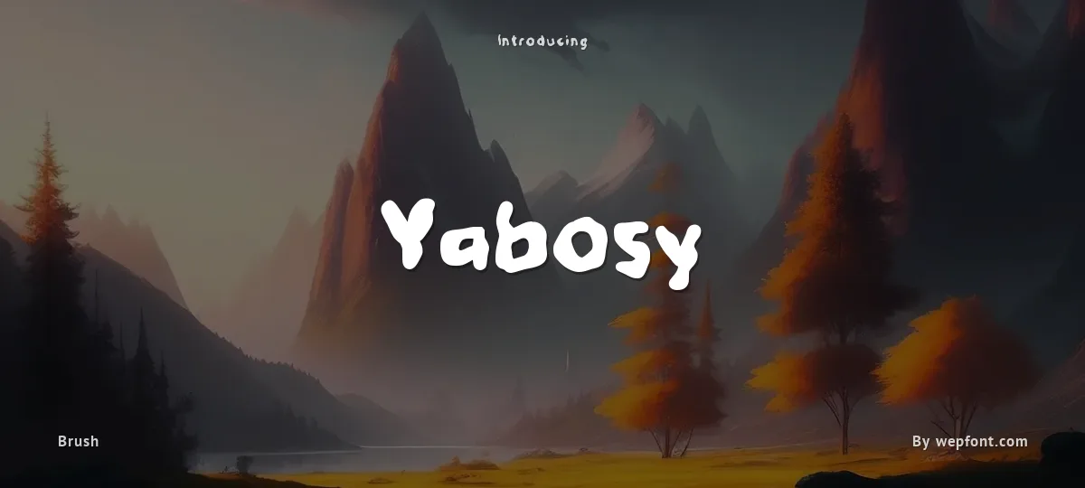 Yabosy font preview