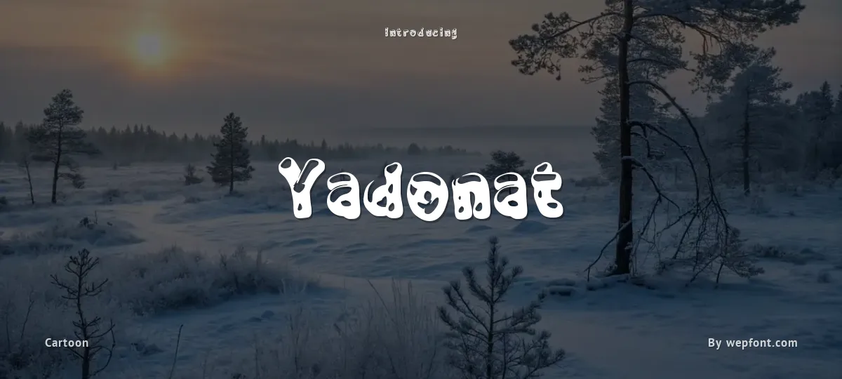 Yadonat font preview