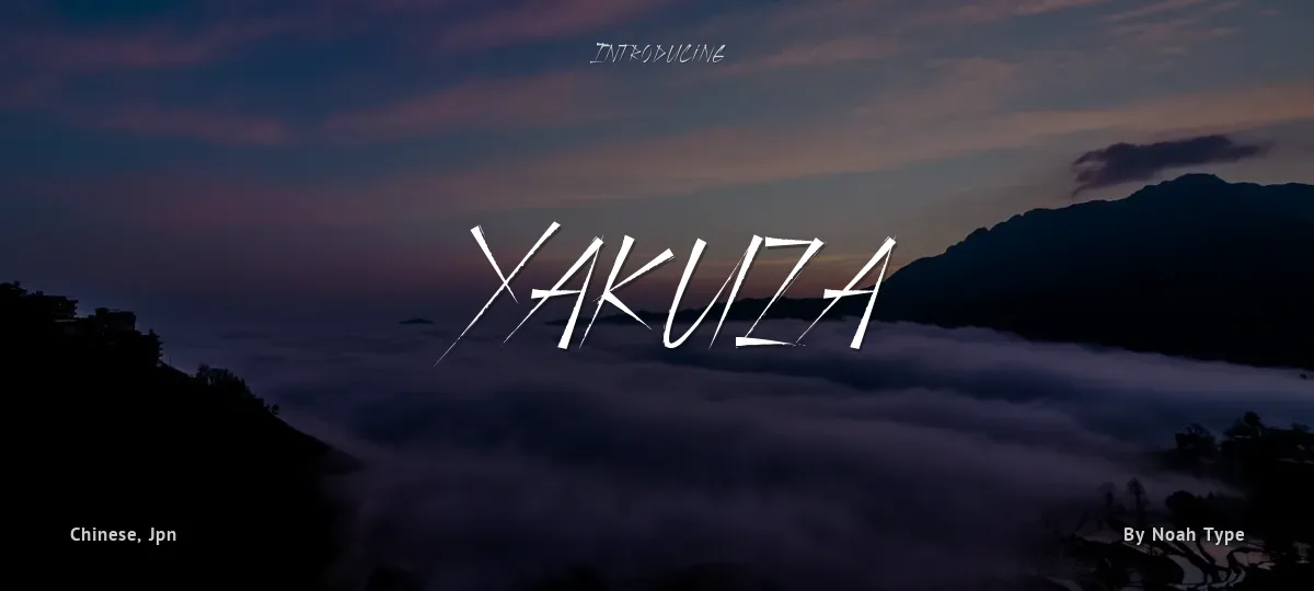 Yakuza font preview