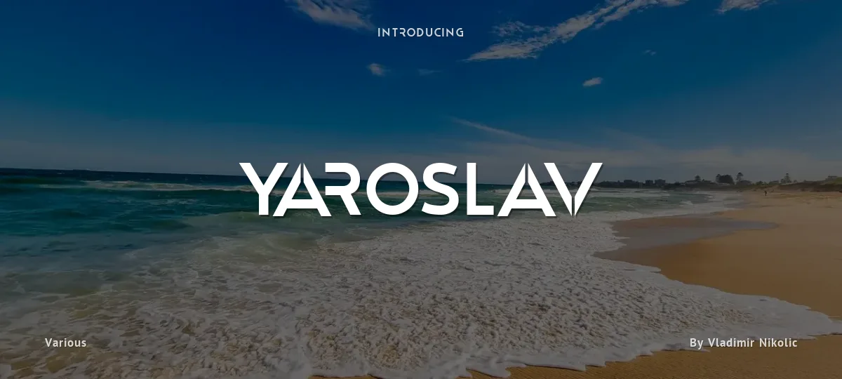 Yaroslav font preview