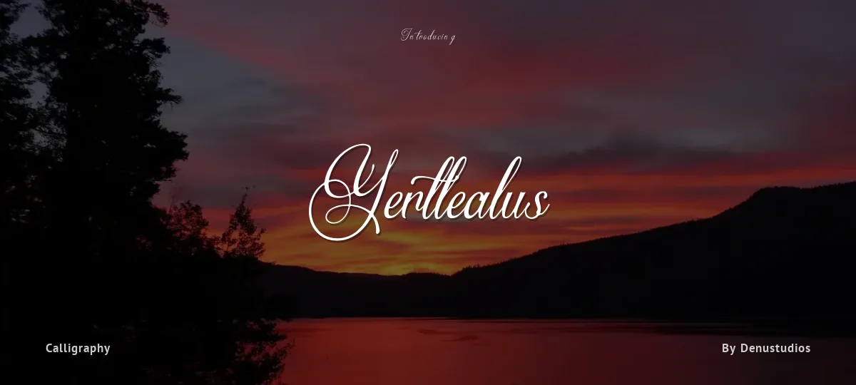 Yertlealus font preview