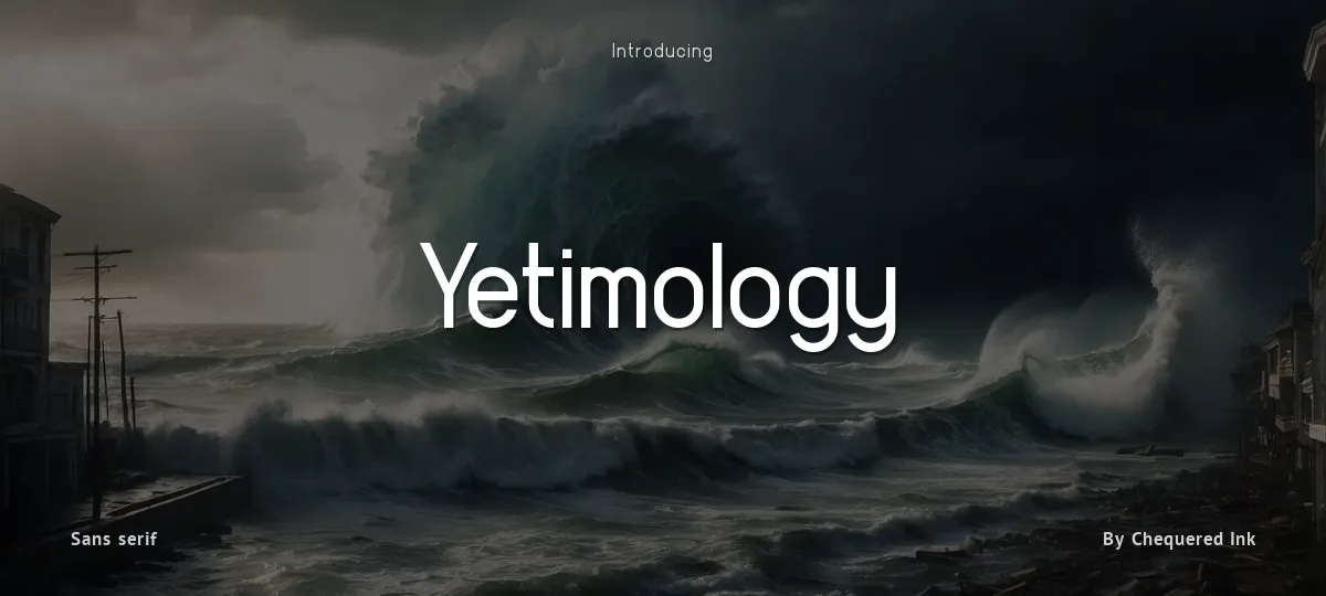 Yetimology font preview