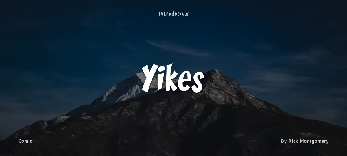 Yikes font preview