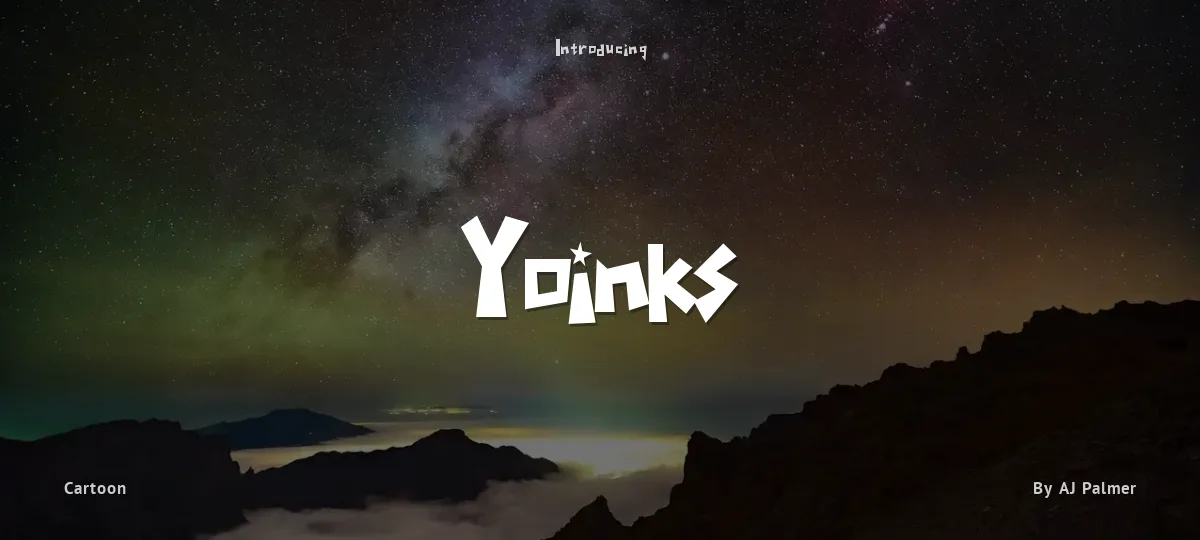 Yoinks font preview