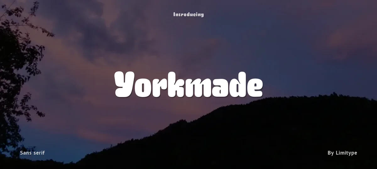 Yorkmade font preview