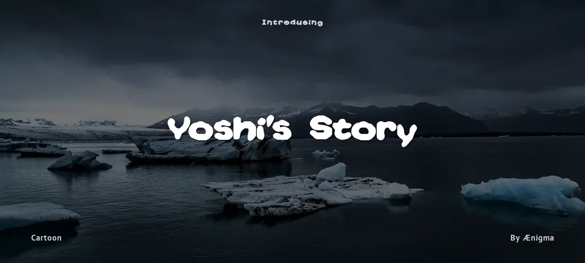 Yoshi's Story font preview