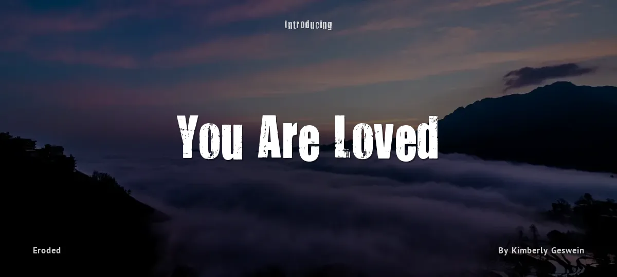 You Are Loved font preview