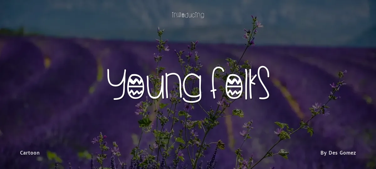 Young Folks font preview