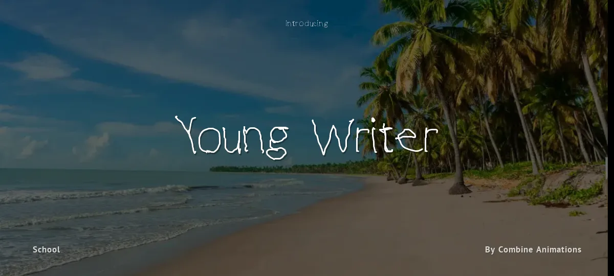 Young Writer font preview
