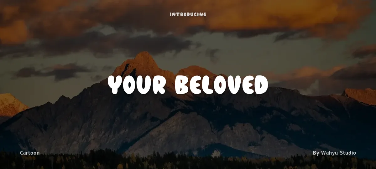Your Beloved font preview