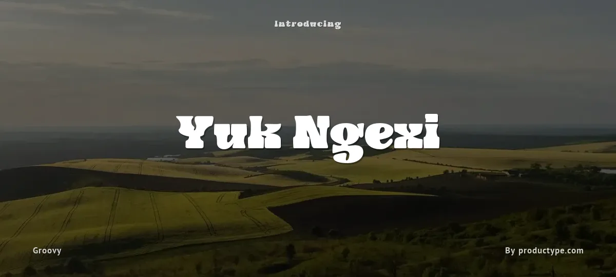 Yuk Ngexi font preview