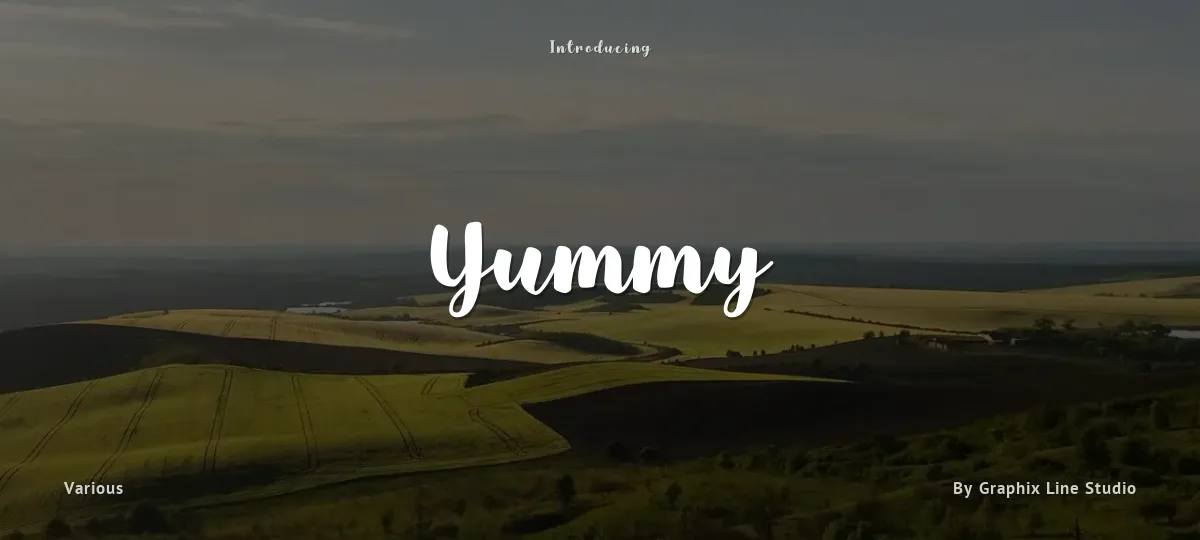 Yummy font preview
