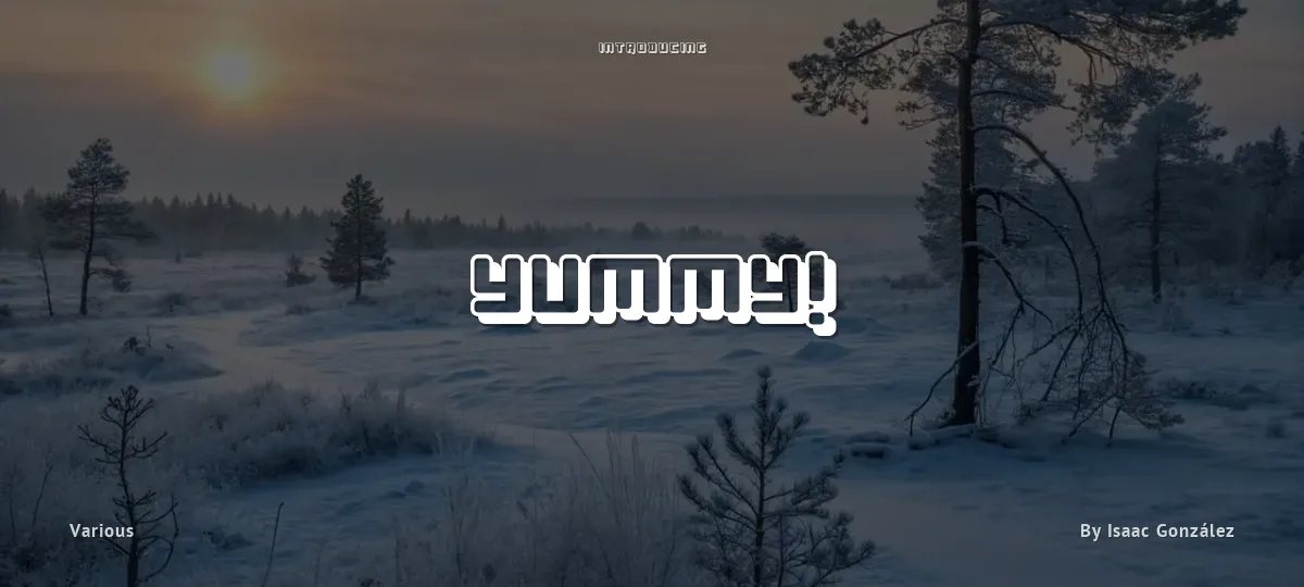 Yummy! font preview