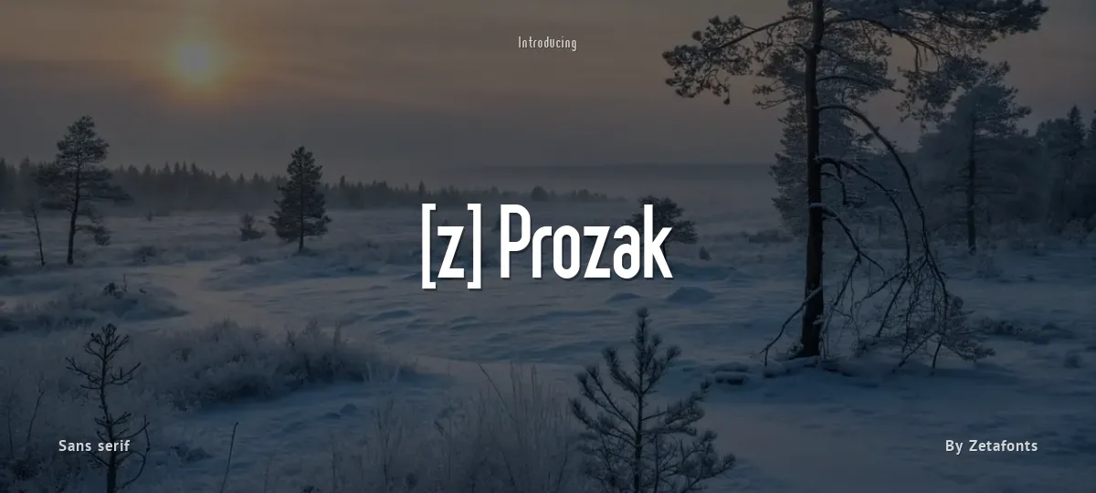 [z] Prozak font preview