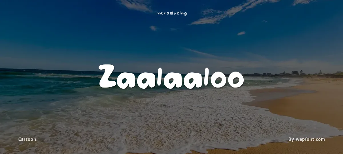 Zaalaaloo font preview
