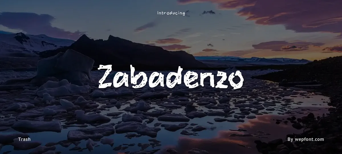 Zabadenzo font preview