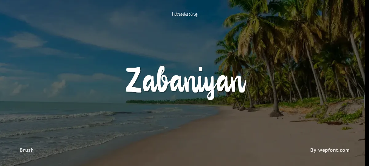 Zabaniyan font preview