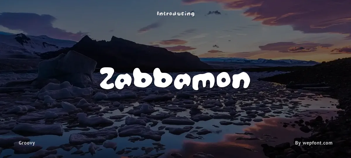 Zabbamon font preview