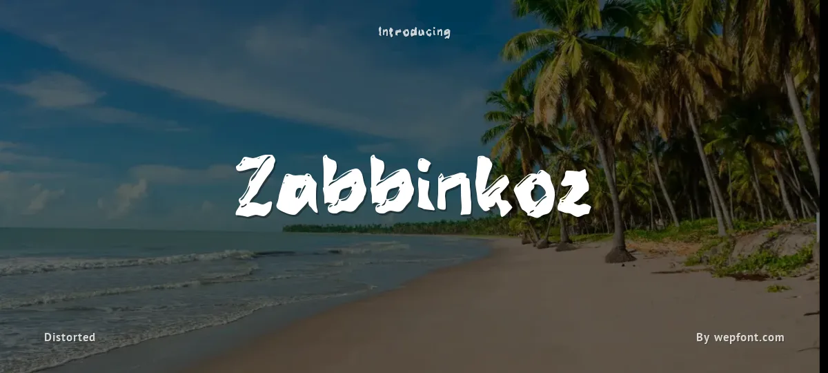 Zabbinkoz font preview