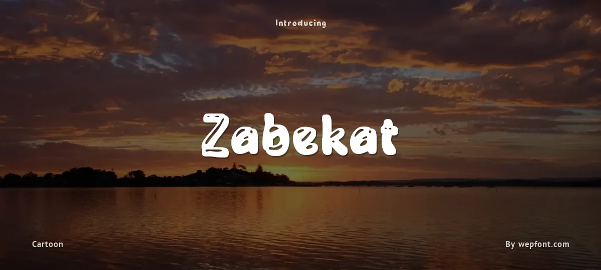 Zabekat font preview
