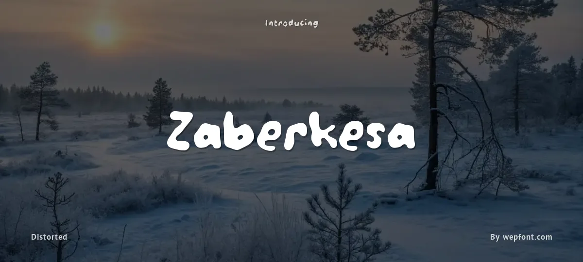 Zaberkesa font preview