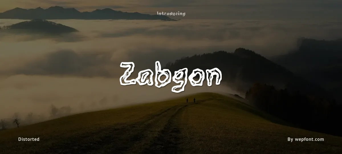 Zabgon font preview